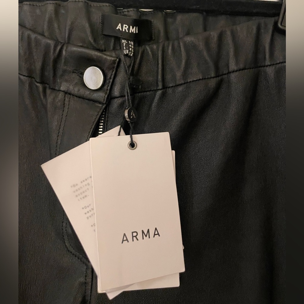 Arma flared leather pants - Picture 5 of 7